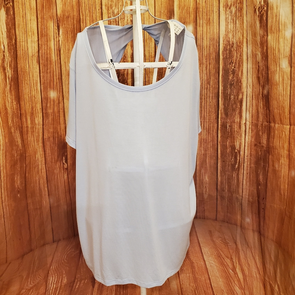 A New Day Blue Blouse  Sz XXL